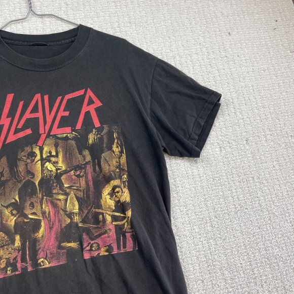 Vintage Unisex Slayer Reign In Blood Black T Shirt Heavy Metal 2005 Read - Picture 3 of 16